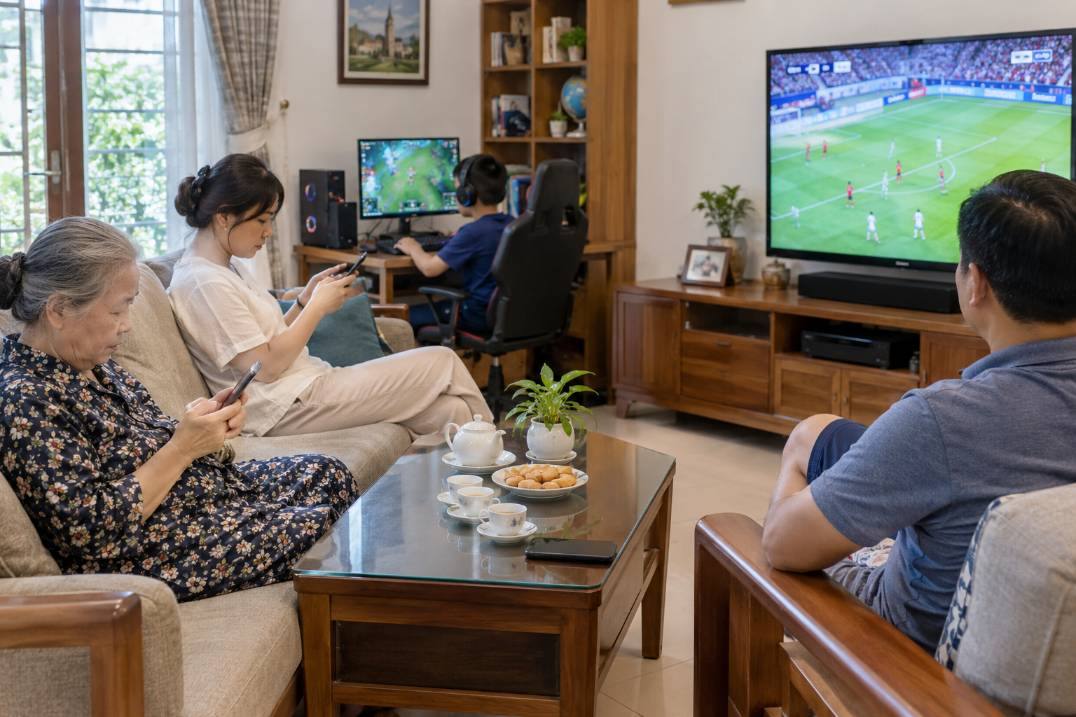 Khi mỗi người trong nhà có một thế giới giải trí riêng